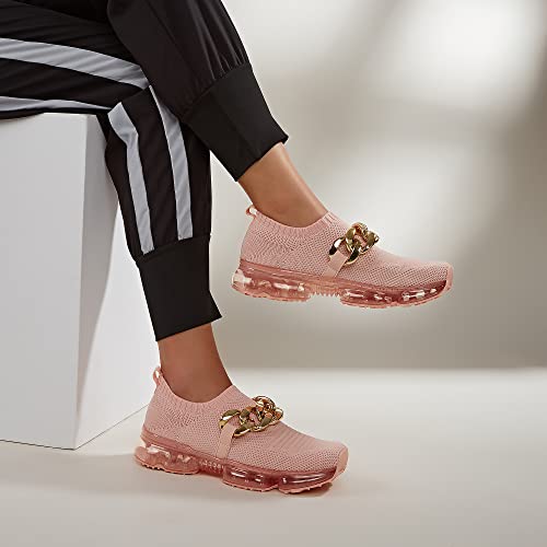 Image of LUCKY STEP Women Air Cushion Fashion Sneakers | Breathable Casual Comfortable Lightweight Walking Shoes