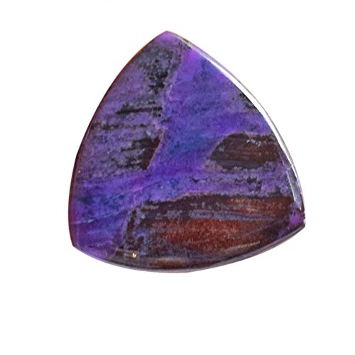 Sugilite naturelle cabochon trillion d'Afrique du Sud 24x17mm pour création de bijoux