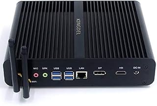 Kingdel NC860 Fanless Mini PC, Slim Desktop Computer, Intel i7-8550U 8th Gen. 4