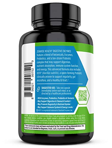 Zenwise Health Digestive Enzymes + Organic Probiotic Gummies Bundle – Gas, Bloating, Constipation & Diarrhea Relief – Probiotic Chewables with DE111 Probiotic for Clinically Studied Immune Support - Thumbnail 4