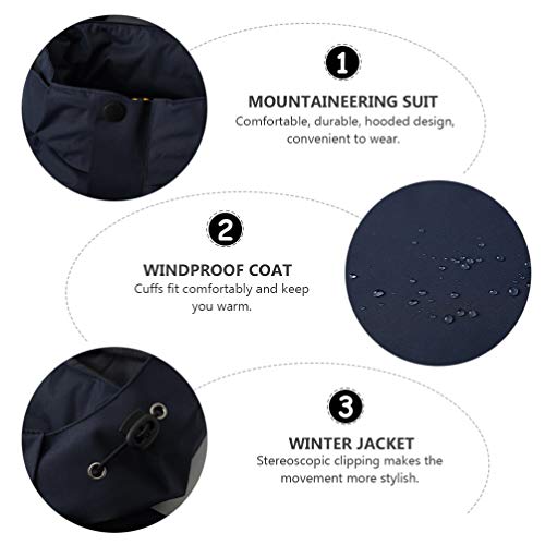 KESYOO Jaquetas de Snowboard para Homens Com Capuz Inverno Inverno Esqui Impermeável Esqui Quente In