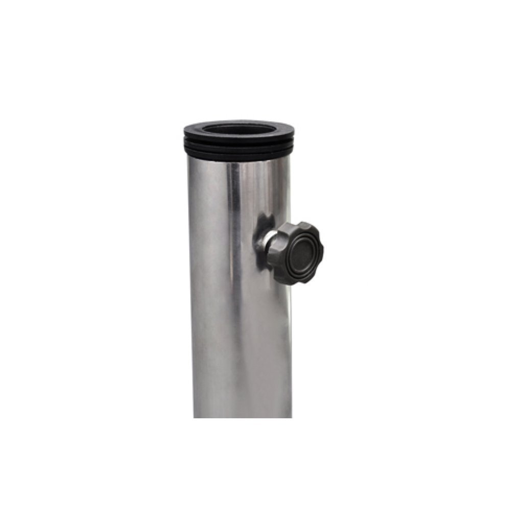 Festnight- Pied de Parasol en Acier Inoxydable et Granit Poli 30kg Gris