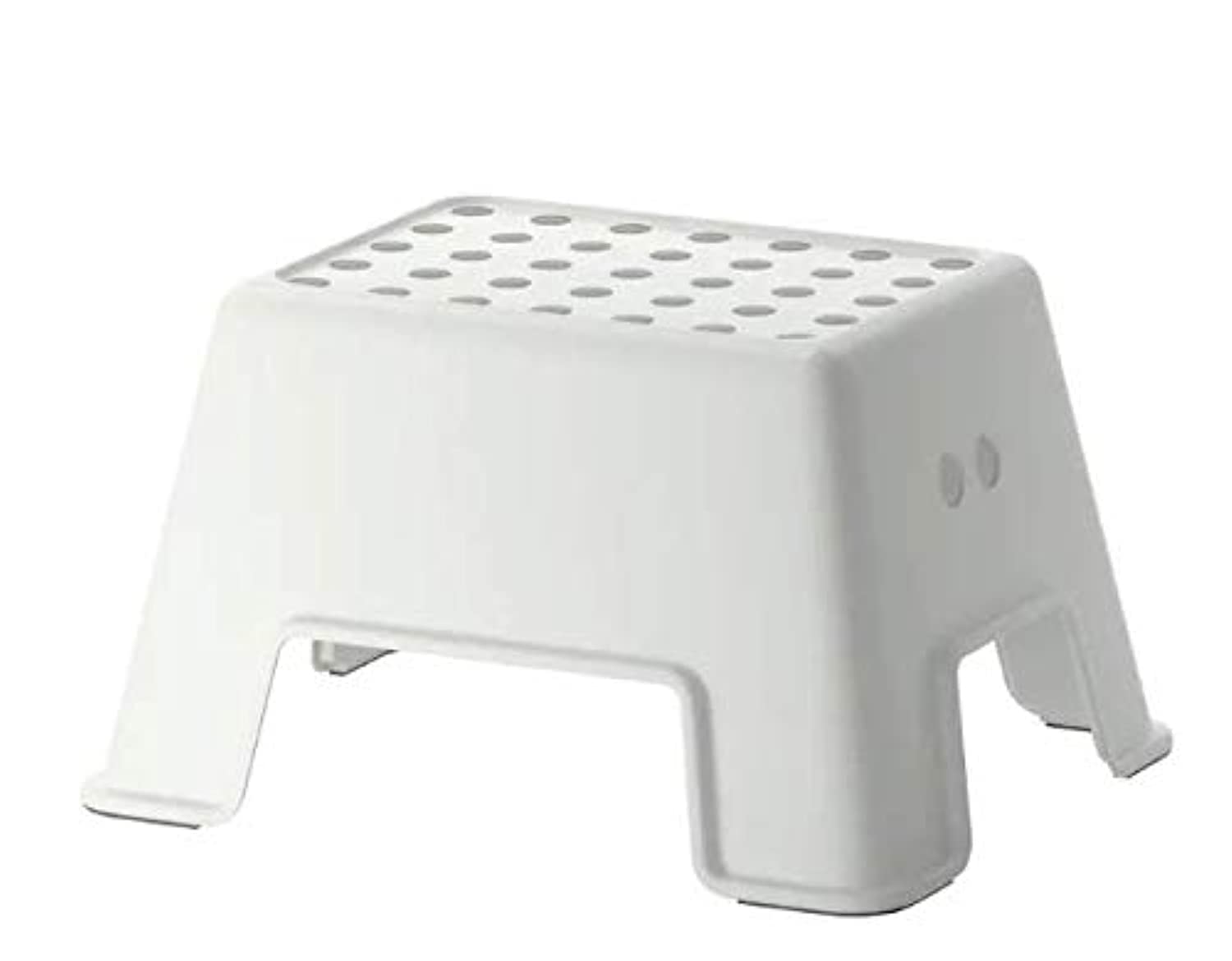 BOUTIQUE STORE Bolmen Solid Step Stool (Standard Size, White)