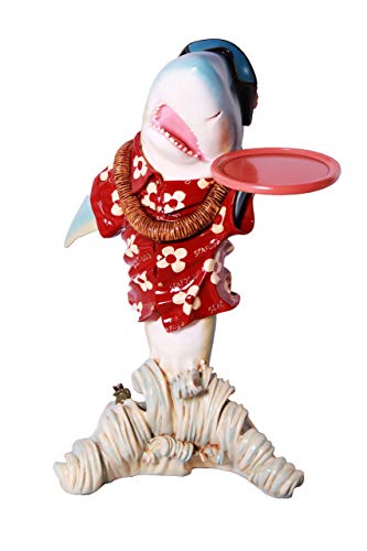 Estatua Sharky Butler Decorativa Costera Playa miniatura 1
