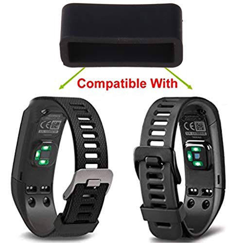 kdjsic Universele 18 mm riemlus siliconen gespsluiting ringconnector vervanging zwart voor Garmin smart - Image 8