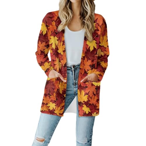 Image of Womens Open Fron Cardigan Sweaters Long Sleeve Tops Daily Coats