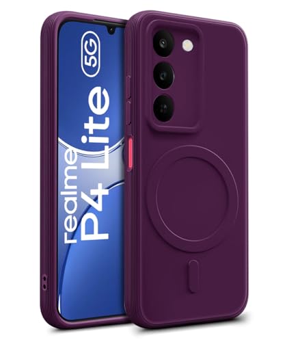 Image of WOW IMAGINE Back Case Cover for Realme C83 5G | Narzo 100 Lite | P4 Lite | Soft Matte Silicone Case| Slim Fit & Shockproof | Camera Protection Bumper Cover (Black)