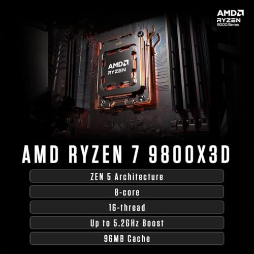 Image of ZOTAC MEK Gaming PC Desktop, NVIDIA GeForce RTX 5080 Apocalypse OC 16GB GDDR7, AMD Ryzen 7 9800X3D Up to 5.2GHz, 32GB DDR5, 2TB NVMe SSD, 850W Gold PSU, WiFi 6E, Bluetooth 5.3, Windows 11 Pro, White