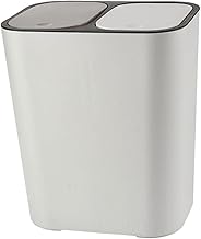 Kitchen Trash Bin Double Compartment Rubbish Bin Kitchen Waste Garbage Bin Dual Trash Can for Home Restaurant Recycling Bin