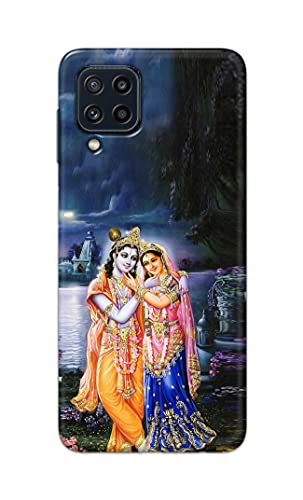 Image of Printed Hard Back Cover Case for Samsung Galaxy M32 4G | Samsung Galaxy M32 Prime Edition Back Cover (Radha Krishna) -1803