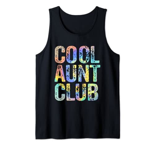 Cool Aunt Club Divertente Cool Aunt Club Auntie Tie-Dye Canotta