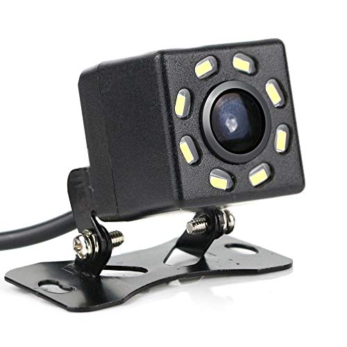 Telecamera per retromarcia Telecamera per retrovisione per auto con visione notturna Ultra HD a 8 LED, angolo di visione di 170 °, impermeabile, 12V universale per auto/camion/SUV/camper