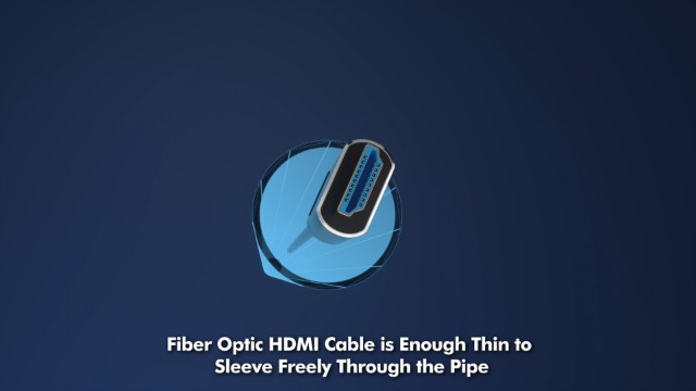 Image of Highwings 8K 4K 120HZ 100FT HDMI Cable Fiber Optic, Unidirectional in-Wall CL3 Rated Long HDMI 48Gbps High Speed [8K@60Hz] Dynamic HDR /eARC /HDCP 2.2&2.3 /3D, Compatible for Desktop GPUs 30&40 Series