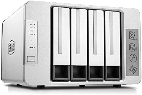 TERRAMASTER F4-210 4-Bay NAS 1GB RAM Quad Core Network Attached Storage Media Server Personal Private Cloud (Diskless)