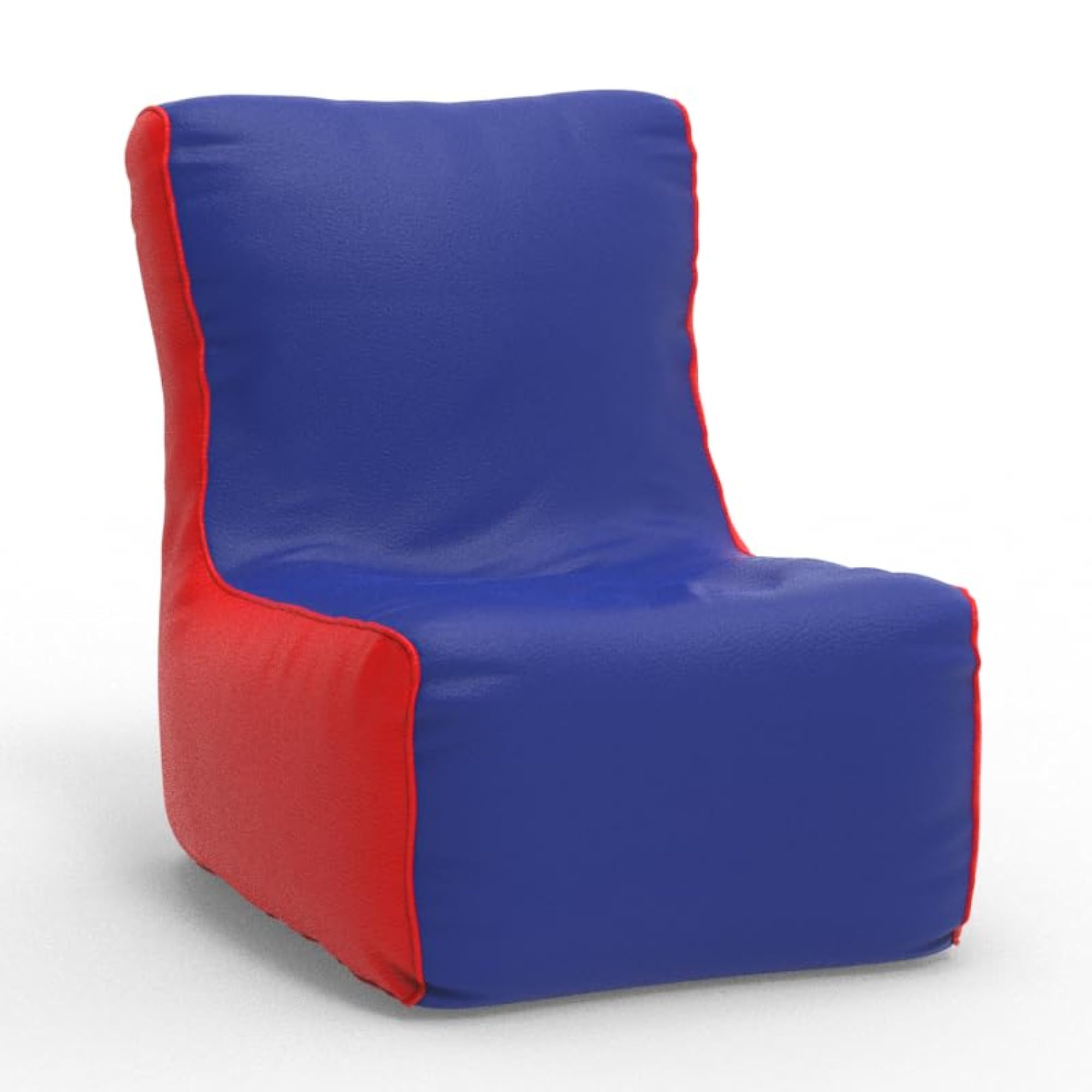 4XL Faux Leather Chair Cover in Blue & Red