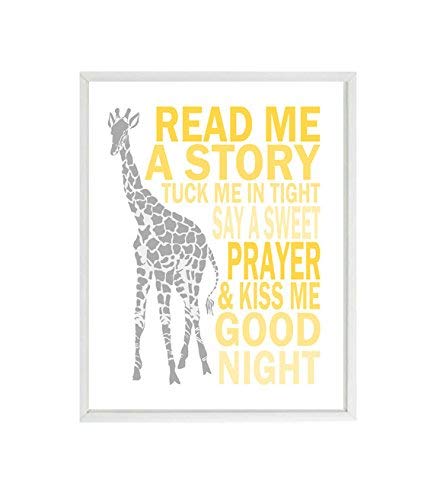 giraffe nursery wall art