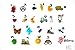 Multilingual ABC trinkets: Italian Language,1.5-3cm, 1 Object per Letter