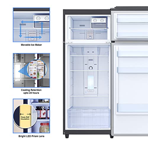 Image of Godrej 265 L 2 Star Nano Shield Technology With 30 Days Farm Freshness Inverter Frost Free Double Door Refrigerator Appliance(RT EONCRYSTAL 280B 25 RCIM OB, Onyx Black)