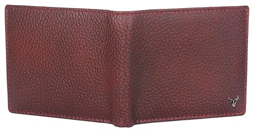 Image of NAPA HIDE Leather Wallet for Men (Maroon)