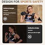 FUFF Weighted Vest Woman, 5/10/12/15/20/25/30 LB Womens Weight Vest for Walking, Strength Training Weight Vests for Female Men, Reflective Stripe Body Vest for Workout Running Jogging Fitness - Image 4