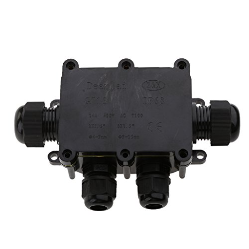 Preisvergleich Produktbild Homyl Kabelverbinder Abzweigdose, wasserdicht Kabelverbinder aussen, Erdkabel elektrischer Außen verteilerdose - 4 Anschlüsse