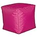 nxtbuy Sitzwürfel chillCUBE Fuchsia 2er Set - Moderner Sitzhocker in Uni-Design - wasserabweisend, schmutzabweisend, pflegeleicht und belastbar