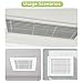 Hinge Type Louvered Access Panel - White HVAC Access Door for Plumbing & Wiring | Tool-Free Maintenance(431x711mm)