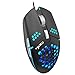 TKOOFN Souris Gaming RGB Programmable avec Ventilateur de Refroidissement, 8000 DPI 4-Réglable 108g Souris de Jeu Léger Rayon de Miel Optique Filaire avec 6 Boutons Lumière d'Effet de Chapiteau RVB