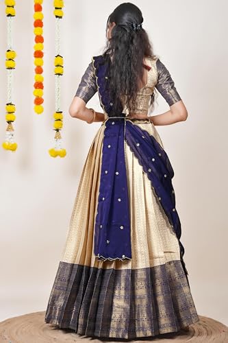 Image of Fabcartz Tranding South Indian Pattu Lehenga Choli For Women