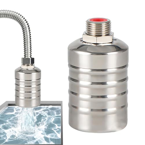 Controlador De Nivel De Agua | Válvula De Flotador De Acero Inoxidable | Controlador De Nivel De Agua Totalmente Automático | Regulador De Nivel De Agua Automático Para Piscinas, Barriles De Lluvia