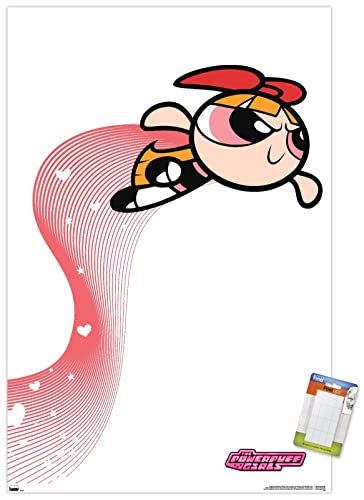 Poster mural Les Super Nanas fleurs pour salon pop et chambre d'ado