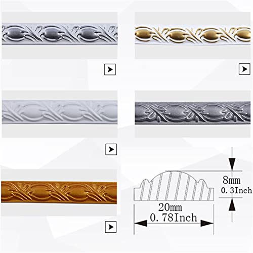 Gqqgshop 328Ft Molding Trim Self-Adhesive Flexible Wall Trim Tile Edge Trim For Backsplash Tile Edge, Self-Adhesive Liner Caulk Strip For Backsplash, Mirror, Frame, Door, Tile, Corner Decor #TOP2