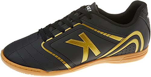 Kelme KEF4112005161 Chuteira Futebol Salão Sprint 1.0 FS para Homem, Preto/Dourado, 41