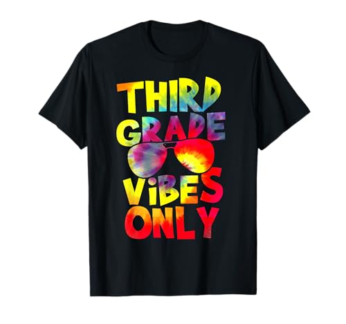 Third Grade Vibes Back To School Teacher Student Tie Dye Camiseta