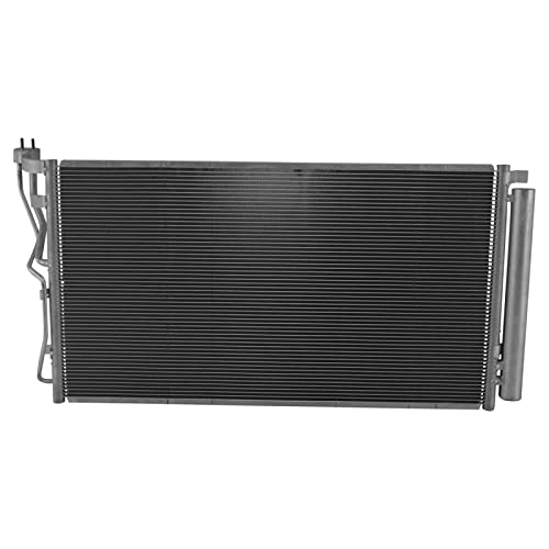 Image of TRQ A /C Condenser and Receiver Drier Assembly Compatible with 11-15 Kia Optima L4 2.4L 12-14 Hyundai Azera 11-13 Sonata L4 2.4L
