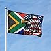 America And South Africa South African Eagle Flag 3x5 Ft Flags Double-Sided Printed With Vivid Colors It Is A Double Sided Fabric Flags An Outdoor Banner That Resists Fading Long Lasting