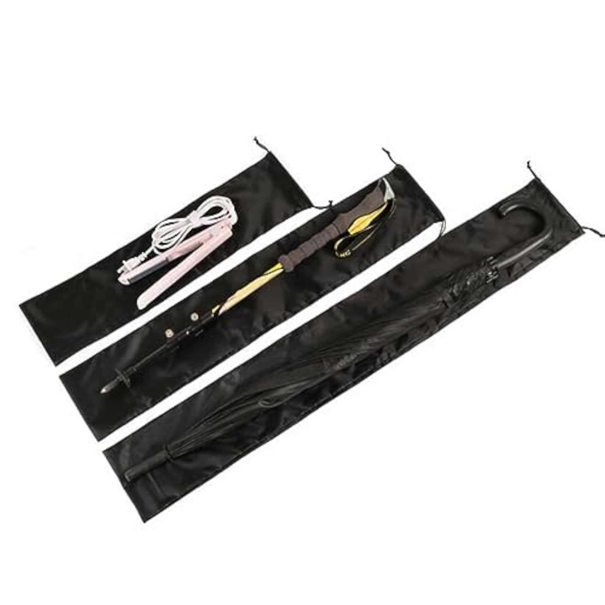 Storage Bag Nylon Drawstring Bags for Tripods, 3 Pack