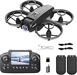 OBEST Drone With Camera 1080P Remote Control With 2.4 Inches Screen,90-Degree Adjustable Camera, Dual Cameras, Full Protection Design, 50x Zoom,3-Speed Switching