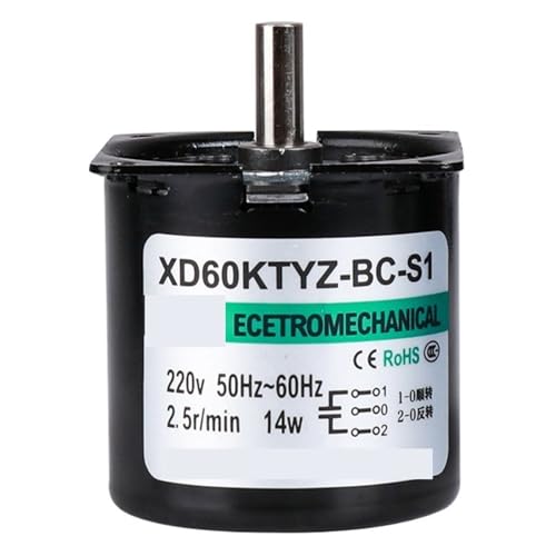 Moteur électrique 60KTYZ 14W 220V pour vitrine rotative et incubateur