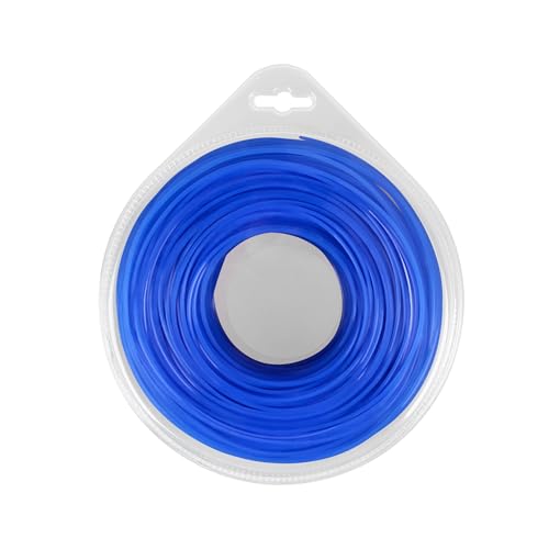 GQNDGN 1 Pack Trimmer Line .065, Universal Weed Eater String 0.065 Inch x 440-Foot, 6-Point Star, Commercial Grade String Trimmer Line (Blue)
