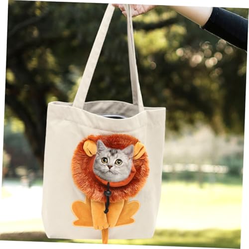Bolsa para mascotas con diseño de león ideal para pasear con tu perro pequeño 6