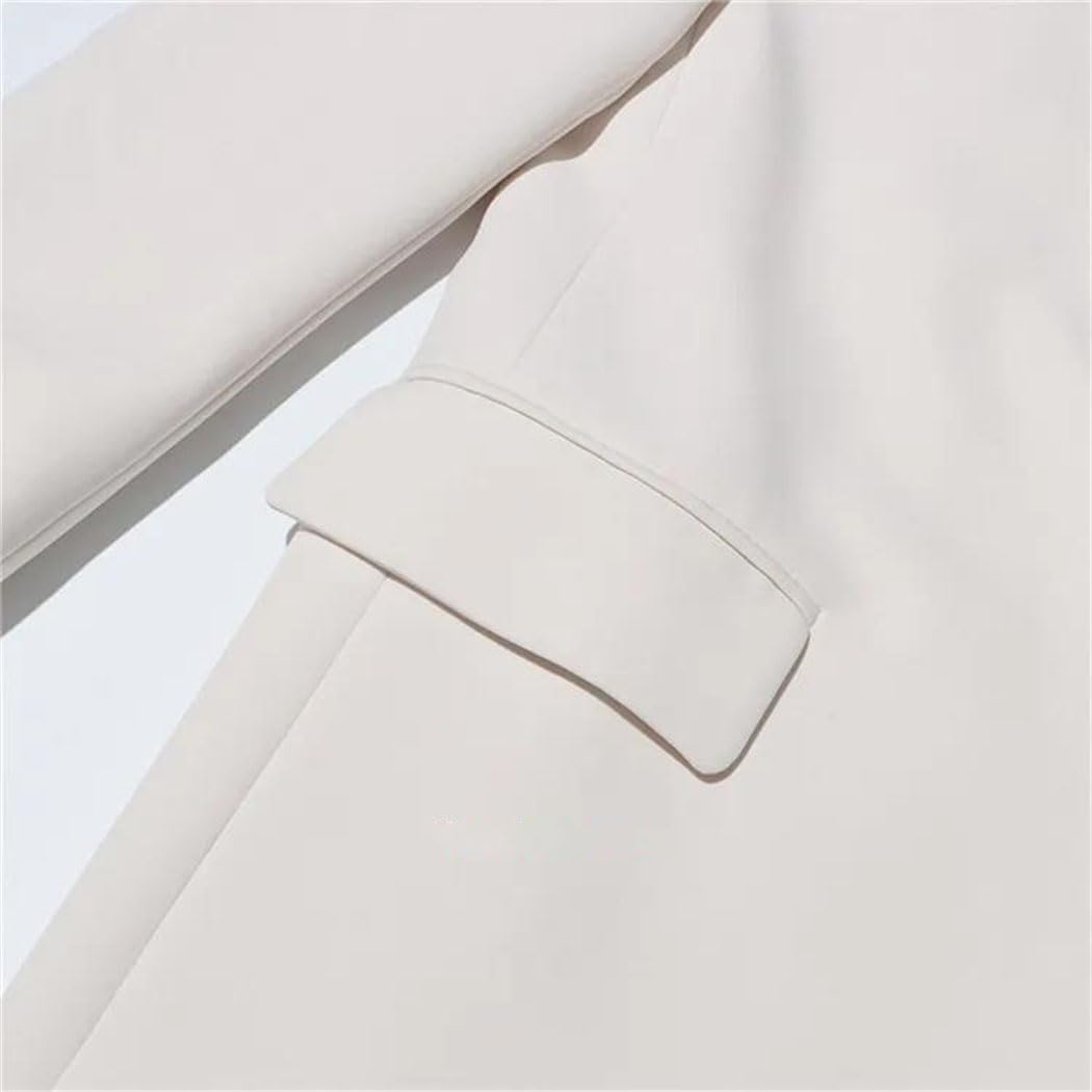 Women's Butterfly Print Blazer - Single Button Long Sleeve Loose Suit Jacket