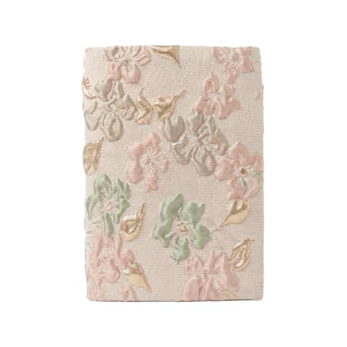 Couverture de livre A6 Jacquard Champagne, étui haut de gamme en tissu
