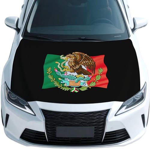 Mexico Flag Car Hood Cover 4x5 Feet Car Bonnet Banner