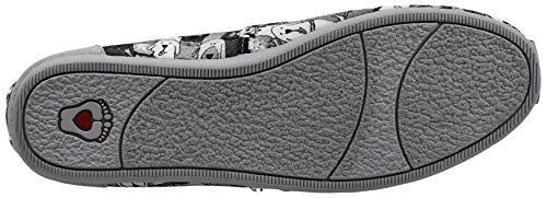 Skechers Skechers BOBS Women's Plush-Wag Party Light Grey Flat 8.5 M US