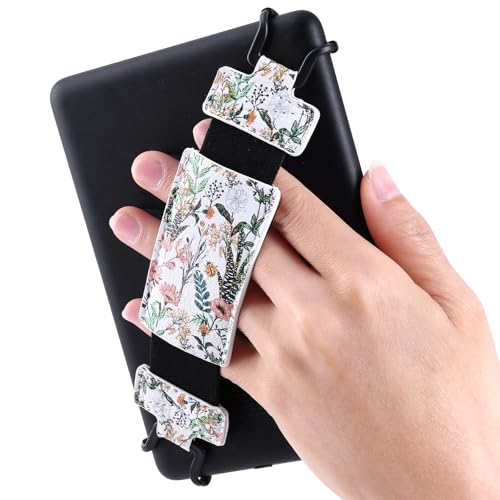 Secure Hand Strap for Kindle and Tablet - High Elasticity Finger Grip Holder Accessories for 6-8 Inches E-Book Tablet.