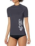 Kanu Surf Women's Breeze UPF 50+ Short Sleeved Active Rashguard & Workout Top, Breeze Slate Grey, X-Large