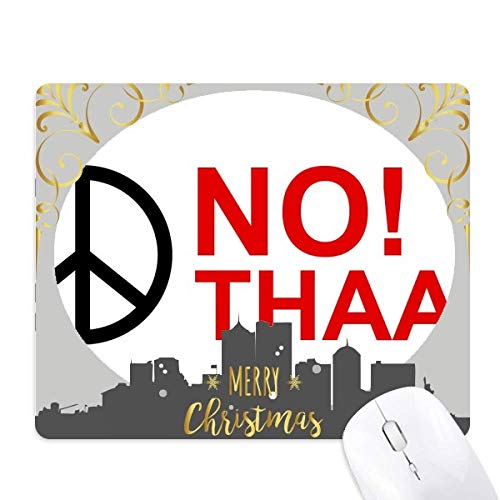 平和主義に対するthaadなし クリスマスイブのゴムマウスパッド