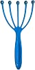 BUFFER® Multifunctional 5-Tip Ball Head Neck Leg Arm Massager Stress Relieving And Relaxing Head Massage Apparatus (Blue)
