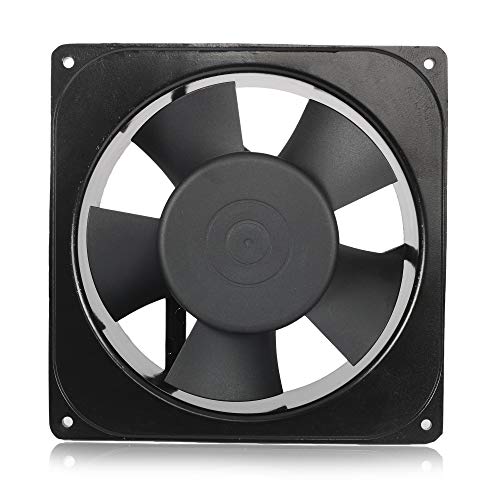 Image of Vendoz AC Small Kitchen Exhaust Aluminium Fan, 6.70 inchinches (17x17x5cm), Black